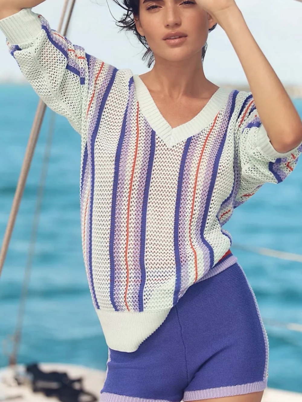 NEW Anthropologie Celandine Side-Slit Oversized Sweater | SMALL